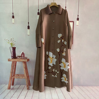 Robe longue en satin imprimé numérique personnalisée pour femmes, robe de soirée à imprimé floral, robe à strass plissée pour femmes