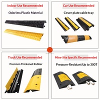 Passerelle de protection en caoutchouc PVC pour câbles, anti-pression, résistante aux chocs pour camions lourds, pour traversées routières