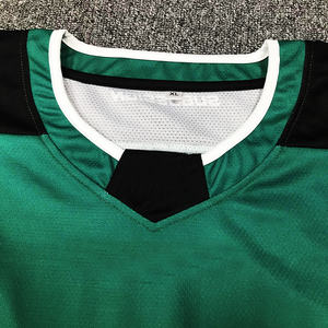 Camiseta de hockey sobre hielo con logotipo de equipo personalizado, jersey de hockey sobre hielo de deportes juveniles con diseño de retazos retro de poliéster sublimado - Product Image 4