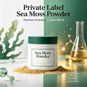 Poudre de mousse de mer à marque privée Chondrus Crispus, mélange minéral apaisant pour les intestins, superaliment quotidien, fabricant OEM - Product Image 4