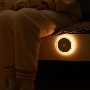 Lampu malam LED desain Modern dapat diisi ulang USB, lampu malam Sensor gerak untuk penggunaan rumah tangga otomatis mengeluarkan cahaya putih hangat - Product Image 6