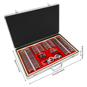 Juego de Lentes de Prueba para Ópticas, 266 Piezas, Anillo Metálico TLS-266M InnoVue Opto, Estuche de Aluminio, Uso Profesional en Optometría, 1 Año de Garantía - Product Image 6