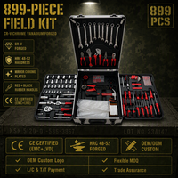 Boîte à outils multifonctionnelle CRV de 899 pièces, facile à transporter, pour un usage domestique général, ensemble d'outils à main pour la maison, kit multifonctionnel