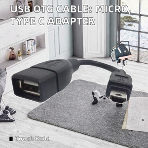 Mini <span class=keywords><strong>USB</strong></span> OTG adapter <span class=keywords><strong>C</strong></span>áp Micro <span class=keywords><strong>USB</strong></span> để <span class=keywords><strong>USB</strong></span> nữ & Loại <span class=keywords><strong>C</strong></span> PVC Áo khoá<span class=keywords><strong>c</strong></span> đồng nguyên chất <span class=keywords><strong>C</strong></span>áp dữ liệu cho hiệu quả truyền dữ liệu - Product Image 3