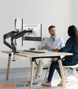 듀얼 모니터 데스크 마운트 듀얼 프로젝터 모니터 스탠드 조정 가능한 듀얼 모니터 암 (BEWISER DMA-49) - Product Image 2