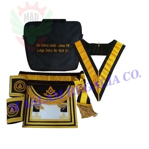 Worshipful-delantal de cuero de rito escocés - Product Image 5