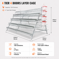 Cage à poules pondeuses de type A à 4 niveaux pour 128 oiseaux, prix de la batterie, cage à volailles pour 128 poules pondeuses, cage à poules pondeuses utilisée dans les élevages avicoles