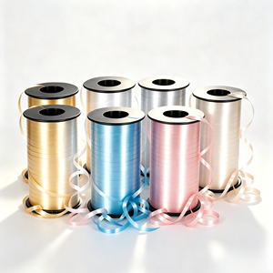 Wholesale Metallic Tone Solid PP <b>Ribbon</b> Spool Custom Printed <b>Ribbon</b> for Christmas Gift Box Wedding Favor Floral Wrapping - Product Image 5