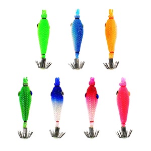 Egi Squid Jig Hook Artificiel Bois Crevettes Lumineux Squid Jig <span class=keywords><strong>Balance</strong></span> Egi Squid Jig - Product Image 2