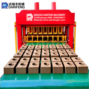 DF7-10 Chất lượng cao hoàn toàn tự động đất đỏ bùn đất sét Interlock tự động gạch làm máy móc dây chuyền sản xuất - Product Image 1