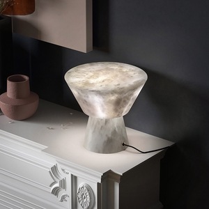 Spanish Marble Mushroom Table <b>Lamp</b> E27 <b>Led</b> 220V Switch Control Bedside Decorative <b>Lighting</b> Fixture - Product Image 2