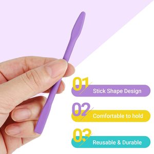 Bâtonnets mélangeurs réutilisables en <span class=keywords><strong>silicone</strong></span>, pour la résine, la peinture, la création de gobelets à paillettes, les arts, l'artisanat, les bâtonnets pour mélanger les masques faciaux - Product Image 2