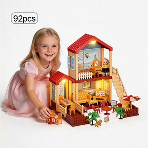 TOYSRUNNER Jouet éducatif en plastique pour enfants, maisons de poupées, accessoires de mobilier, chambre, cuisine, salle de bain, balcon, jeu d'imitation, cadeau - Product Image 3