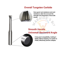 Fraise à fileter en carbure haute précision Warrior's Bit à 3/4 dents pour le traitement de l'aluminium CNC, ODM/OEM disponible