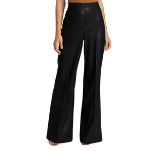 <span class=keywords><strong>Pantaloni</strong></span> <span class=keywords><strong>larghi</strong></span> in <span class=keywords><strong>pelle</strong></span> Pu da <span class=keywords><strong>donna</strong></span> personalizzati primavera autunno <span class=keywords><strong>pantaloni</strong></span> Slim Casual a vita alta <span class=keywords><strong>pantaloni</strong></span> a gamba larga moda <span class=keywords><strong>donna</strong></span> - Product Image 1