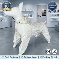 Veste coupe-vent imperméable pour grand chien, épaisse et chaude, combinaison quatre pattes pour animaux de compagnie, avec bandes réfléchissantes et ajustable