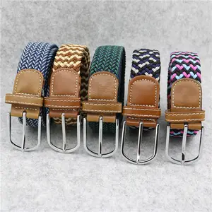 LQbelt Matériau de protection de l'environnement Ceintures en tissu Tresse <span class=keywords><strong>Ceinture</strong></span> <span class=keywords><strong>élastique</strong></span> <span class=keywords><strong>Ceinture</strong></span> pour hommes et femmes Tissage en gros Usine - Product Image 1