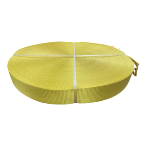 헤비 듀티 100% 폴리에스터 웨빙 슬링 12 톤 작업 하중 리프팅 슬링 블렛 플랫 - Product Image 4