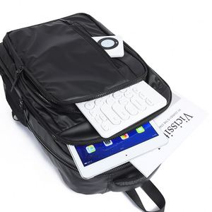 Sac à dos scolaire unisexe grande capacité en cuir PU imperméable, vente en gros, sac de voyage tendance pour adolescents - Product Image 5