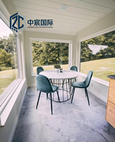 Bureau en conteneur à double étage personnalisable Zhongchen avec grandes fenêtres pleine hauteur et structure en acier durable