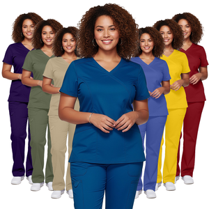 Tenue de Travail pour Médecins et Infirmières de Bloc Opératoire, Vêtements de Toilettage pour <span class=keywords><strong>Animaux</strong></span>, Uniforme Médical, Uniforme de Spa, Haut + Pantalon pour Femmes - Product Image 1