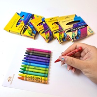 Crayons lavables pour enfants, 8 couleurs, non toxiques, mini crayons de couleur, ensemble de crayons pour l'école, fournitures d'art et de peinture pour enfants, crayons à dessin