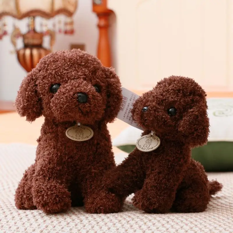 Réaliste doux chiot Teddy chien peluche Animal en peluche jouets enfants pas cher cadeaux griffe Machine poupées