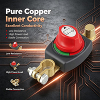 Interrupteur de déconnexion de batterie 12V 24V, coupe-circuit principal à borne supérieure, pince isolatrice pour voiture, marine, camping-car, camion, bateau