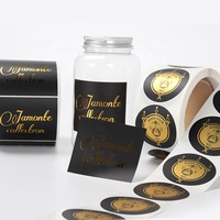 Étiquette adhésive en vinyle à double couche, impression personnalisée, autocollant noir brillant, étiquette autocollante, pour sirop anti-cellulite