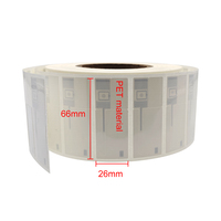Étiquette de sécurité anti-effraction UHF RFID PET personnalisable et imprimable pour bijoux, avec portée de 4 m, pour la gestion des bijoux