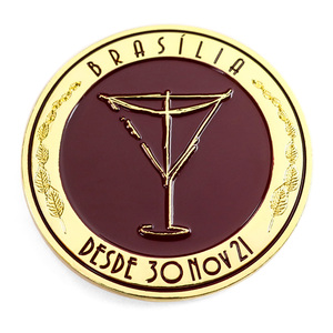 Pièce de monnaie personnalisée de style européen en Chine, logo 3D, double plaqué argent - Product Image 3