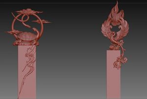 Statua in Resina Personalizzabile per Esterni di Grandi Dimensioni, Scultura Artistica a Tema Animale con Immagini Mitologiche, Dimensioni Regolabili - Product Image 3