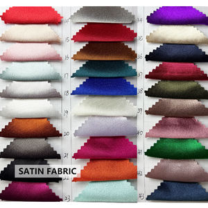 Nouveauté usine : Tissu satiné brillant 160 g/m² en polyester 100 %, tissu soyeux, vente en gros, pour vêtements - Product Image 1