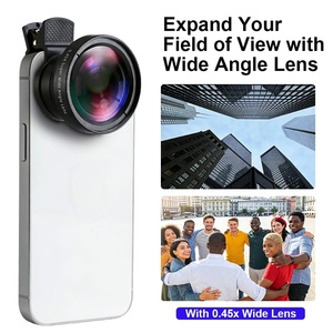 Objectif d'appareil photo pour téléphone portable flexible multi-couches macro et grand angle 2-en-1 avec zoom 2X - Product Image 2