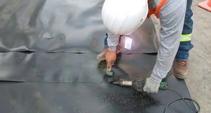 Pistolet à air chaud portatif 1600W, machine à souder PVC, souffleur de soudage plastique avec thermostat - Product Image 6