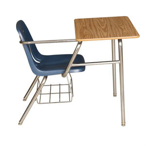 Conjunto de Escritorio <span class=keywords><strong>y</strong></span> Silla para Estudiantes de Secundaria, Diseño Moderno de Acero, Muebles Escolares Duraderos - Product Image 2