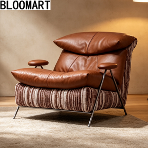 Nouveau <span class=keywords><strong>fauteuil</strong></span> design <span class=keywords><strong>haut</strong></span> <span class=keywords><strong>de</strong></span> <span class=keywords><strong>gamme</strong></span> en cuir véritable, <span class=keywords><strong>fauteuil</strong></span> d'appoint individuel pour salon, <span class=keywords><strong>fauteuil</strong></span> créatif - Product Image 1