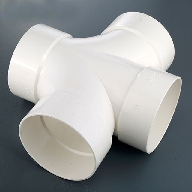 Factory Customized British Standard Drainage Cross Joint Fittings 4 Way Pipe Fittings Connector