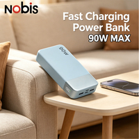 Chargeur portable Nobis Original 90W 90 W PD à charge rapide 20000mAh 20000 Mah, grande capacité, pour ordinateur portable et téléphone