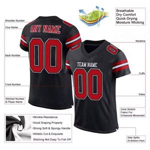 Custom Plus Size Adult American Football Uniform Vintage <b>Mesh</b> Breathable Quick Dry Anti-Bacterial Practice Jersey Short Sleeve - Product Image 2