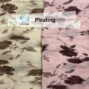 Échantillon gratuit de tissus légers et antistatiques en coton biologique Impression florale douce et respirante pour filles Robes en crêpe teint uni - Product Image 4