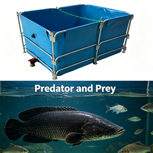 <span class=keywords><strong>Bassin</strong></span> à poissons extérieur grande capacité avec structure en acier et bâche en PVC 3000L pour <span class=keywords><strong>jardin</strong></span>, sans briques, sans creuser - Product Image 1