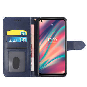 Étui portefeuille en cuir à rabat de luxe avec housse de fente pour carte d'identité pour <span class=keywords><strong>Wiko</strong></span> T3 T10 T50 Life 3 U316AT pochette de téléphone - Product Image 2