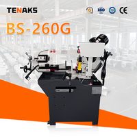Scie à ruban TENAKS BS-260G, scie à ruban horizontale à tête pivotante pour la découpe de profilés