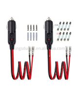Heavy Duty 16AWG Auto Auto 12/24V 10A Sicherungs buchse Stecker Zigaretten anzünder Heck drähte Anschluss kabel Adapter Verlängerung