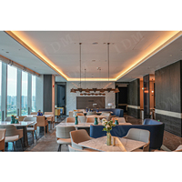 Tables et chaises de luxe légères pour le café commercial de meubles de restaurant
