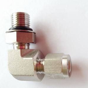 HI-TEK LG1031男性ねじSAE/<span class=keywords><strong>MS</strong></span>定位置式肘316ステンレス鋼ツインフェルールインペリアル油圧チューブ継手CNC - Product Image 2