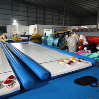 Nouvelle Piste de Curling Gonflable Personnalisée OEM/ODM 2025 – Patinoire Artificielle de Rue en PVC 8m x 2m – Produit de Divertissement Sportif