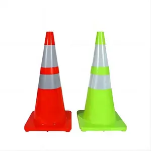 Preço gigante inflável aluguel amarelo 28 polegada 70cm barreira sucção atacado reflexivo pvc estrada segurança tráfego cone