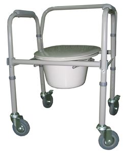 Cadre <span class=keywords><strong>de</strong></span> marche multifonctionnel pour personnes âgées Tabouret pliant Squat Toilette Portable Commode <span class=keywords><strong>Transfert</strong></span> Toilette <span class=keywords><strong>Chaise</strong></span> - Product Image 4